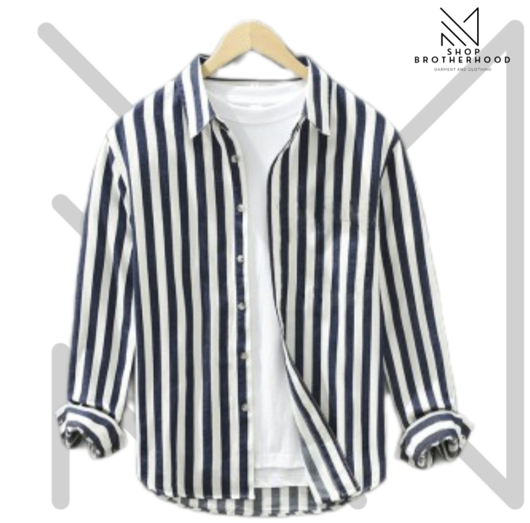 Print Shirt- Full Sleeve-Black ,White